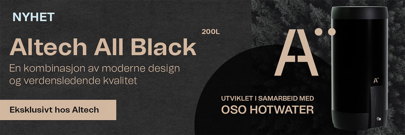 Altech All Black varmtvannsbereder