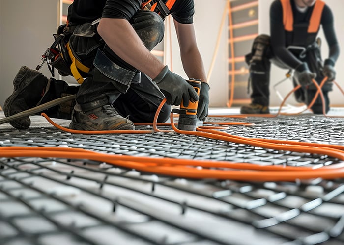 Installasjon vannbåren varme