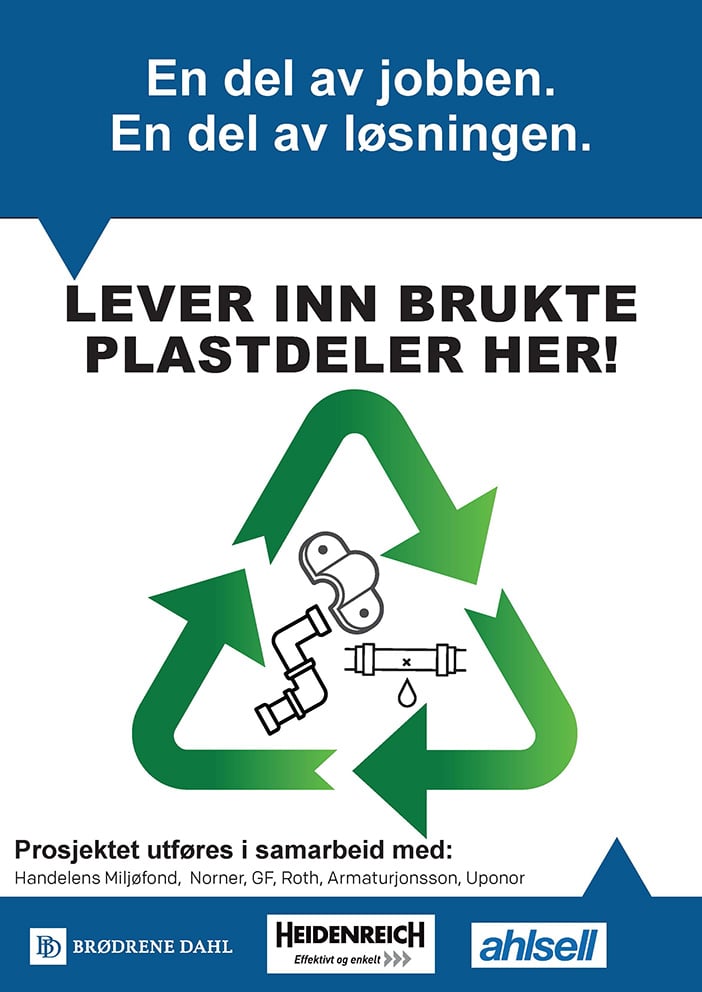 Forskningsprosjekt med Brødrene Dahl | Innsamling av plastrør