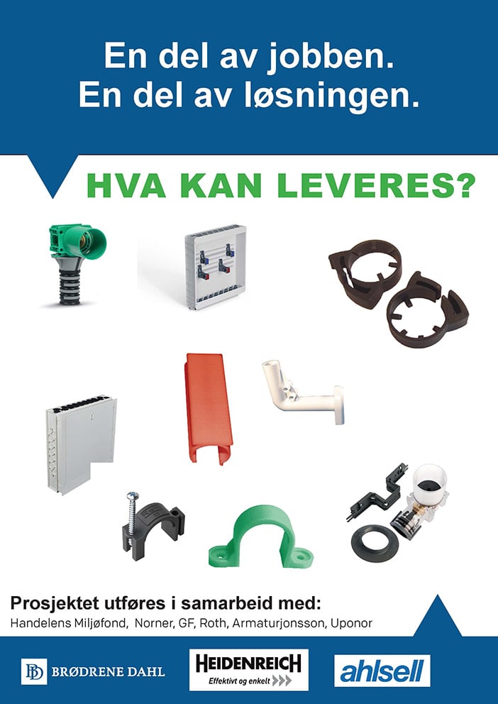 Innsamling av plastrør til tekniske innstallasjoner | Brødrene Dahl | Armaturjonsson | Uponor