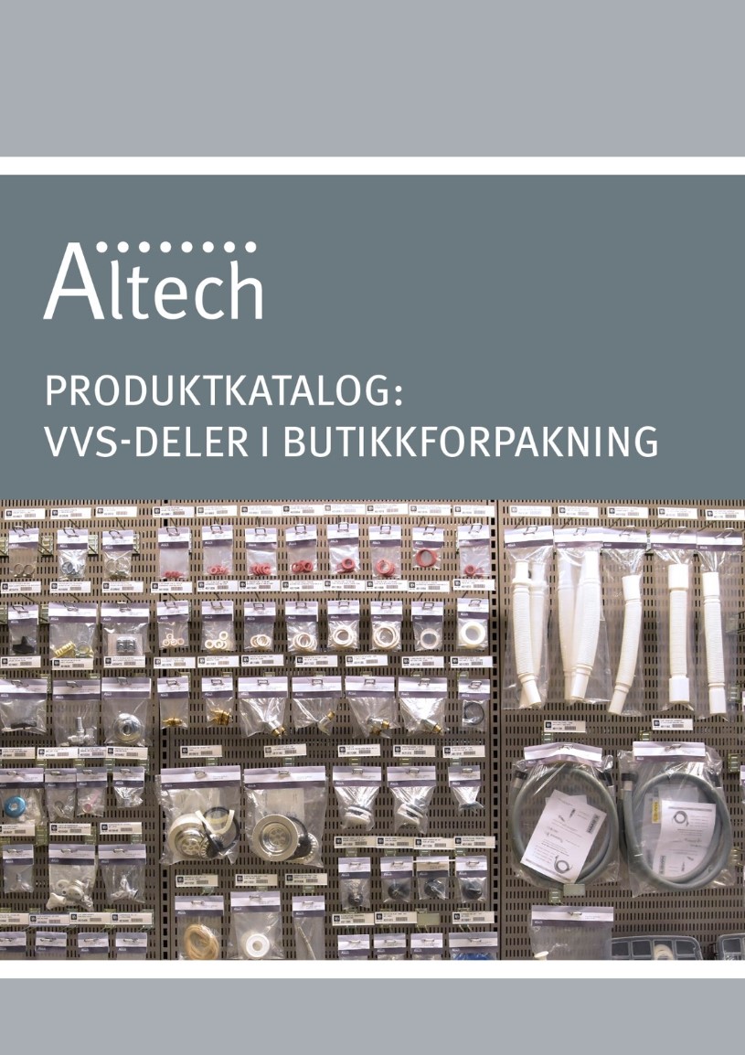 Altech Produktkatalog: VVS-Deler i butikkforpakning