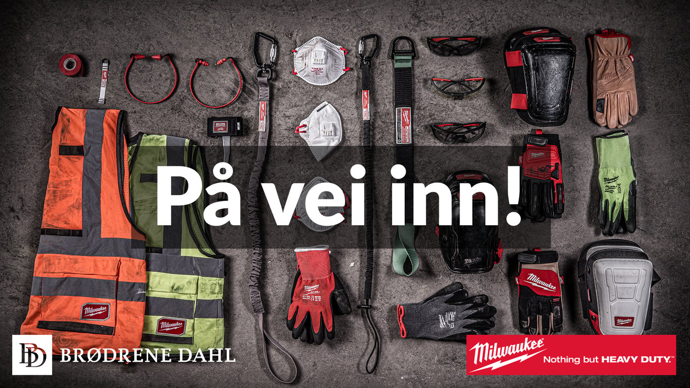 Brødrene Dahl forsterker produktsortimentet med personlig verneutstyr fra Milwaukee»