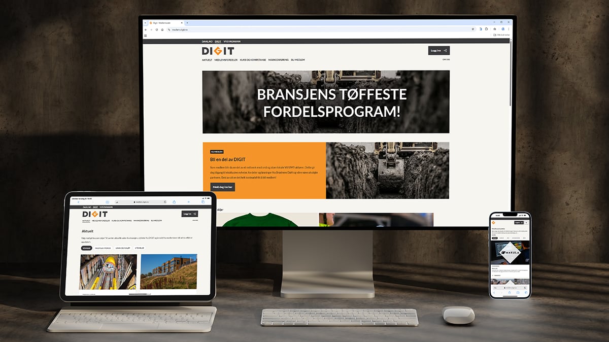 DIGIT med splitter ny medlemsside